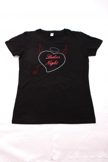 T-Shirt mit Strassmotiv Ladie´s Night