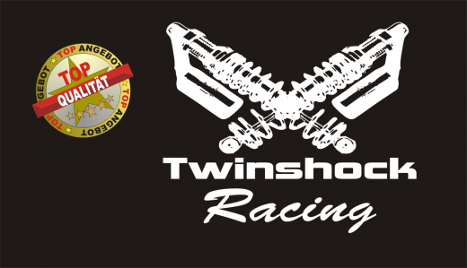 Twinshock Aufkleber Weiß