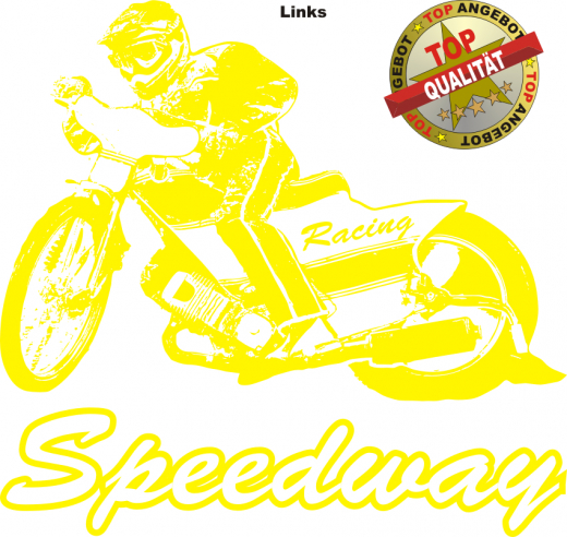 Aufkleber Speedway Gelb