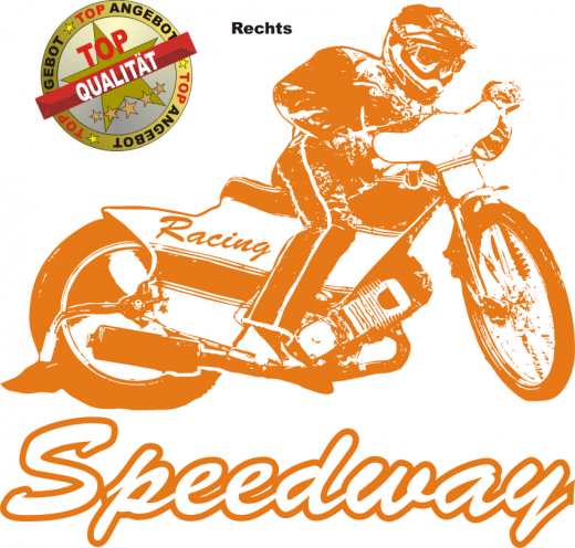 Aufkleber Speedway Orange Aufkleber Speedway Orange