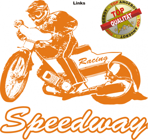 Aufkleber Speedway Orange Aufkleber Speedway Orange