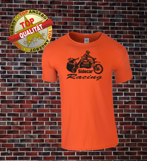 Seitenwagen ( Sidecar ) T-Shirt Orange