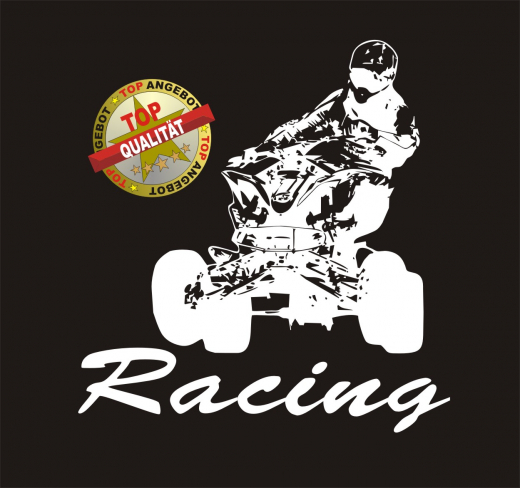 Quad Racing Aufkleber Weiß Quad Racing Aufkleber Weiß