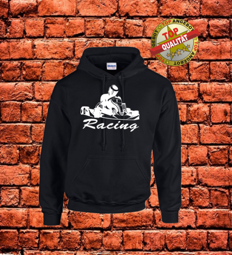 Kart Racing Kapuzenpulli Schwarz Kart Racing Kapuzenpulli Schwarz