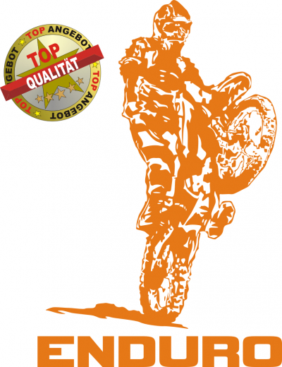 Enduro Aufkleber Orange Enduro Aufkleber Orange