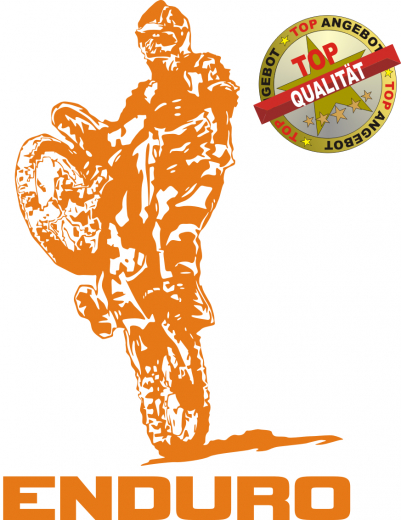 Enduro Aufkleber Orange Enduro Aufkleber Orange