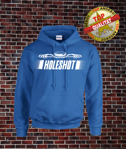 Hoodie Holeshot Blau Hoodie Holeshot Blau
