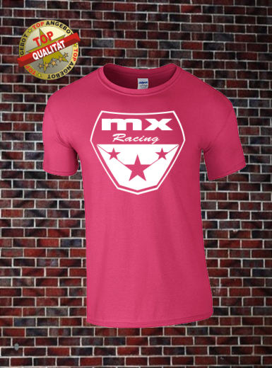 MX Racing T-Shirt Heliconia Weiß
