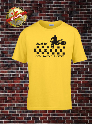 MX IS MY LIFE Gelb Schwarz MX IS MY LIFE Gelb Schwarz