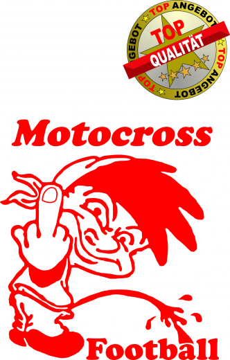 Motocross Pissmänchen Rot