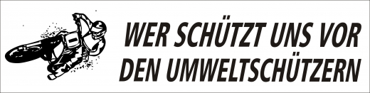 Aufkleber Schwarz WER SCHÜTZT UNS
