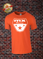 MX Racing T-Shirt Orange Weiß
