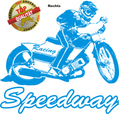 Aufkleber Speedway Blau