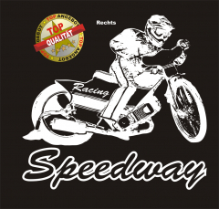Aufkleber Speedway Weiß