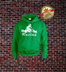Kart Racing Kapuzenpulli Grün