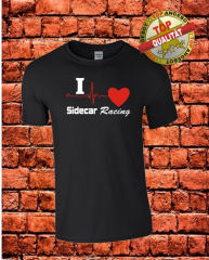 I Love Sidecar Racing T-Shirt Schwarz
