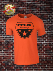 MX Racing T-Shirt Orange Schwarz