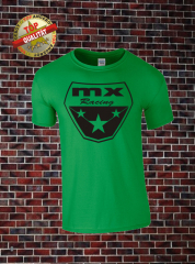 MX Racing T-Shirt Grün Schwarz