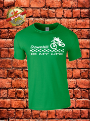 Downhill T-Shirt Grün Weiß