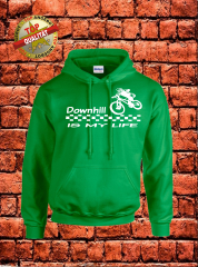 Downhill Hoodie Grün Weiß