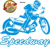 Aufkleber Speedway Blau