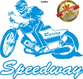 Aufkleber Speedway Blau