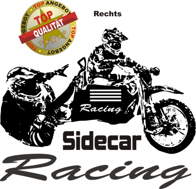 diverse Motive zur Auswahl Wasp Gespann Sidecar Motocross Aufkleber
