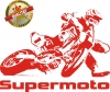 Aufkleber Supermoto Rot