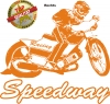 Aufkleber Speedway Orange