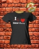 I Love Sidecar Racing Damen T-Shirt Schwarz