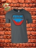 MX Racing T-Shirt Charcoal Rot Blau