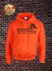 Downhill Hoodie Orange Schwarz