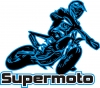 Aufkleber Supermoto Blau neu