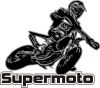 Aufkleber Supermoto Grau neu