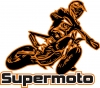 Aufkleber Supermoto Orange neu