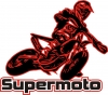 Aufkleber Supermoto Rot neu